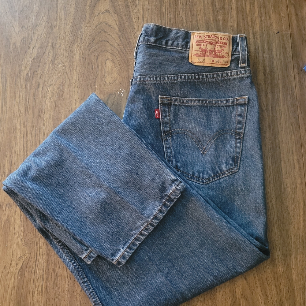 Levi's Blue Straight Jeans Classic Style 550